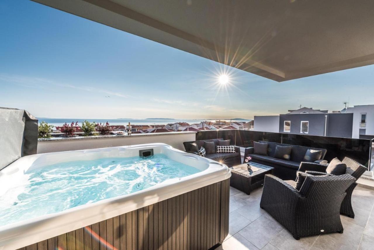 Fux Penthouse Whirlpool Meerblick Zadar Exterior photo