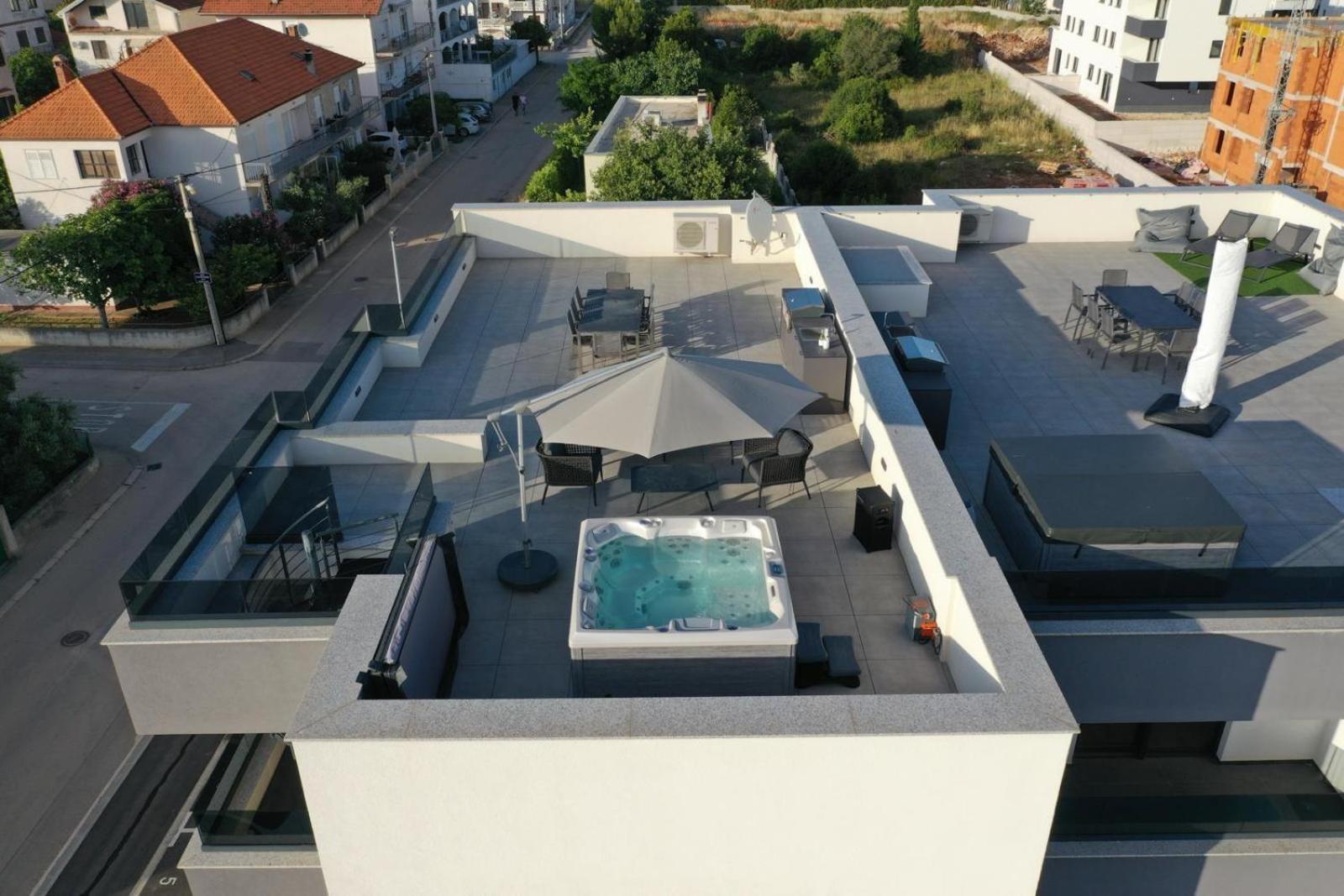 Fux Penthouse Whirlpool Meerblick Zadar Exterior photo
